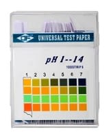 Papel indicador de pH 1-14. 3 colores. 100 tiras Origen China