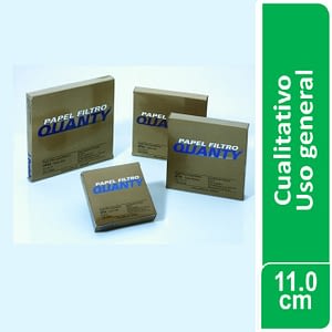 Papel de filtro cualitativo (uso general) Paquetes x 100 hojas de 110 mm. Ø JP (Brasil)